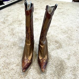 BRONX leather cowboy boots